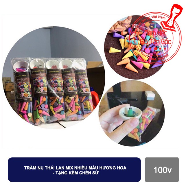 Trầm hương thái lan Incense Mix Scent 100 viên