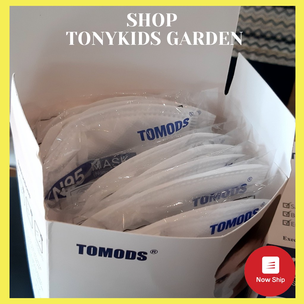 Hộp 10 chiếc Khẩu trang N95, KN95 TOMODS có van thở, chống bụi mịn và bệnh đường hô hấp | BigBuy360 - bigbuy360.vn