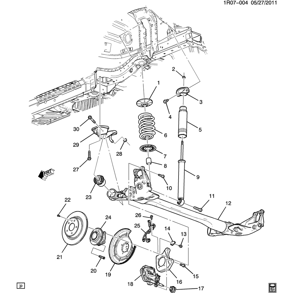 13251764: Cao su tăm bông sau liền chụp bụi xịn GM chính hãng cho CRUZE/ LACETTI CDX