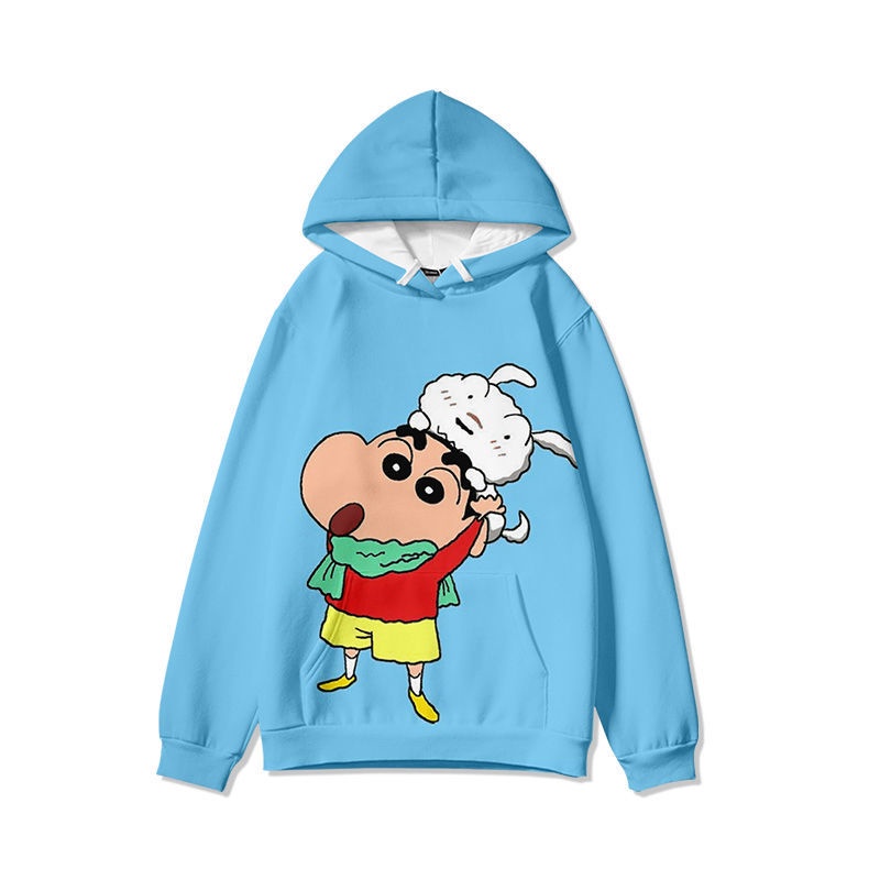 Áo Hoodie Dáng Rộng In Hình Shin-Chan Thời Trang Mùa Thu Phong Cách Hàn Quốc Cho Nam Và Nữ