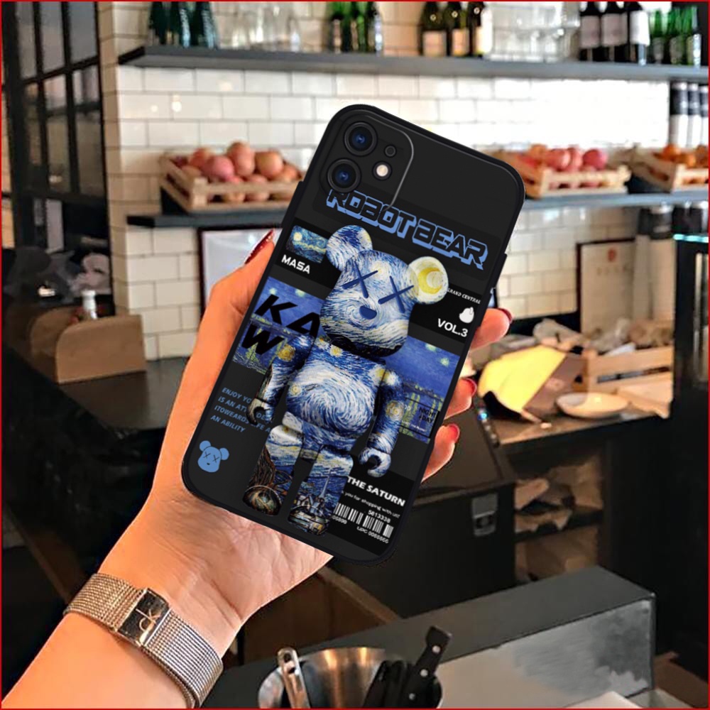 Vỏ ốp iPhone Robot Bear Nasa chống sốc cho iPhone 6/6pl/6s/6spl/7/7pl/8/8pl/x/xs/11/12/13/pro/max - Chinchincase