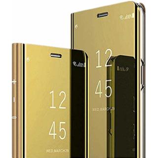 Ốp Điện Thoại Nắp Lật Tráng Gương Có Giá Đỡ Cho OPPO Reno 2 Realme C2 A1K A3s A5s A7 A5 A9 2020 A37