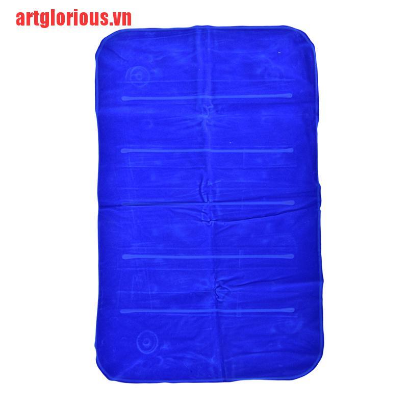 【artglorious】47*30cm Portable Folding Air Inflatable Pillow Outdoor Travel Hom