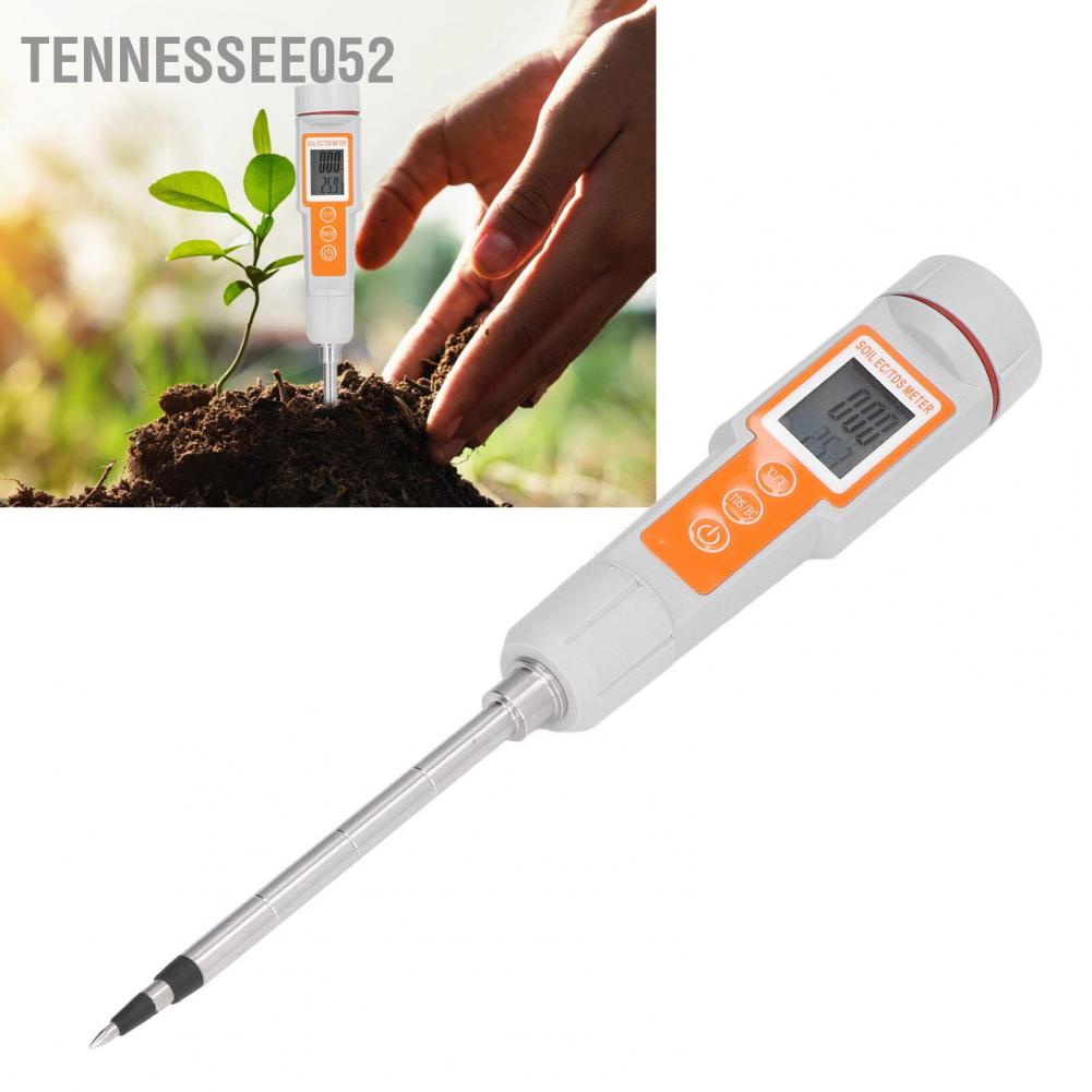 Tennessee052 Máy dò đất 2 trong 1 EC / TDS Độ chính xác cao kiểm tra dễ đọc với màn hình nền màu xanh lam cho trang trại Plants Garden
