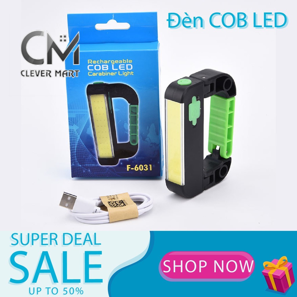 [ĐẠI HẠ GIÁ] Đèn COB LED cắm trại, picnic kiêm sạc điện thoại