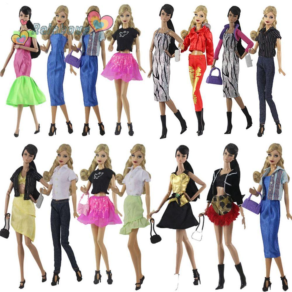 Áo Khoác Jean Màu Cầu Vồng Cho Búp Bê 1/6 BJD 11.5&quot;