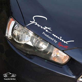 Tem sport mind dán capo ô tô