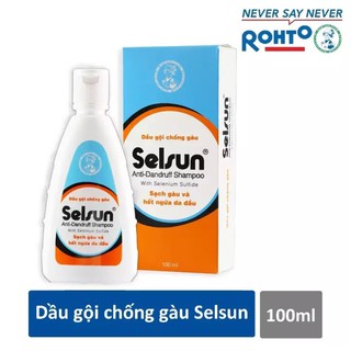 Combo 2 chai (1 dầu gội 100ml và 1 dầu xả 100ml ) chống gàu SelsunDầu gội