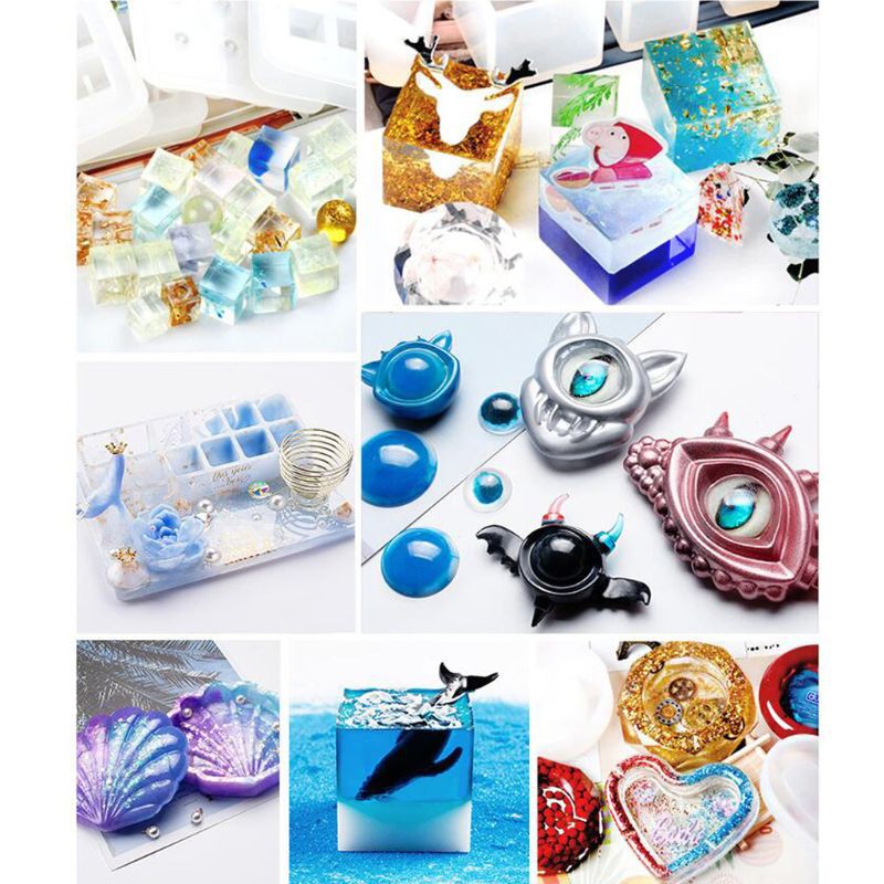 Set 4 tờ hình dán mèo và chữ cái dùng làm đồ trang sức từ resin epoxy