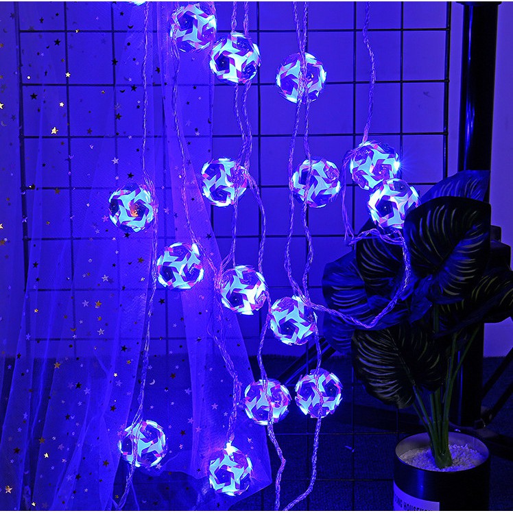 Dây Đèn Led Cầu Banh Hoa Hồng Tròn 20 Trái Trang Trí Nhà Cửa ,Noel Siêu Đẹp