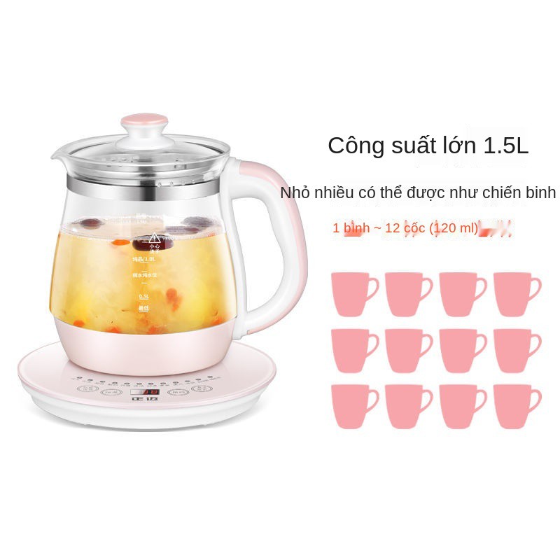 Ấm siêu tốc đa chức năng tự động Zhengmai, điện thông minh bằng thủy tinh dày dặn, trà hoa đun sôi và nồi thuốc bắc tẩm