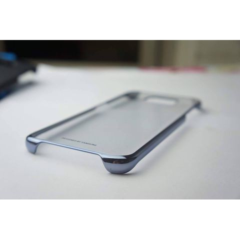Ốp clear cover galaxy s7 chính hãng|Viền Màu xanh đen