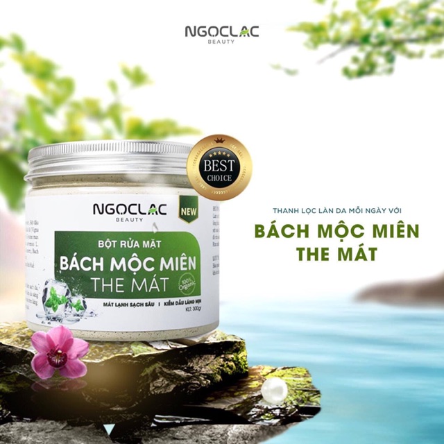 Bột rửa mặt Bách Mộc Miên Ngọc Lạc