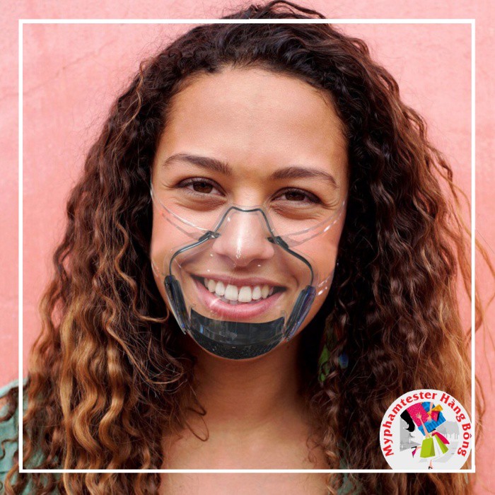 (SIÊU HOT) Khẩu trang nhựa trong suốt chống giọt bắn