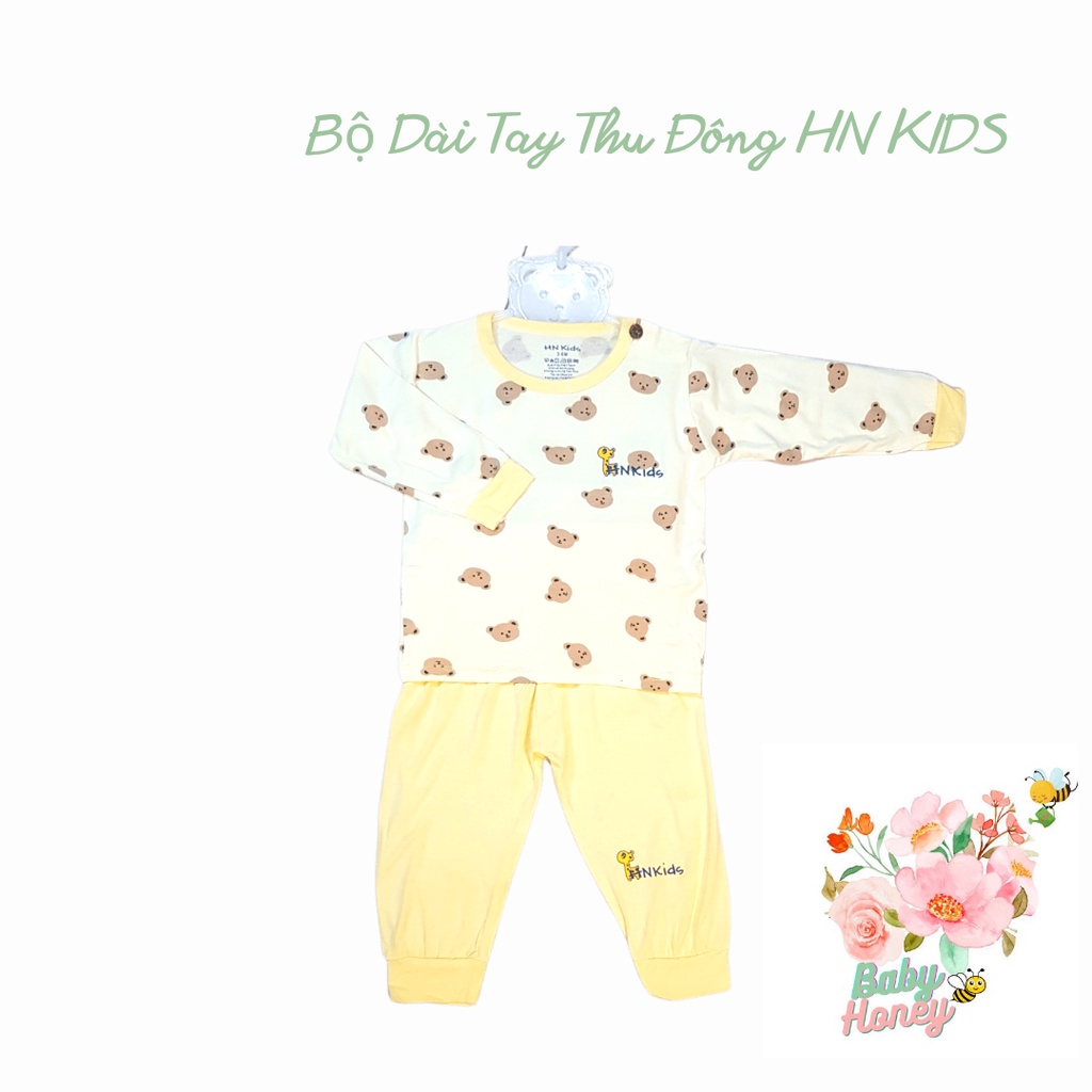 Bộ quần áo thu đông trẻ em HN Kids họa tiết cho bé 0-12mth