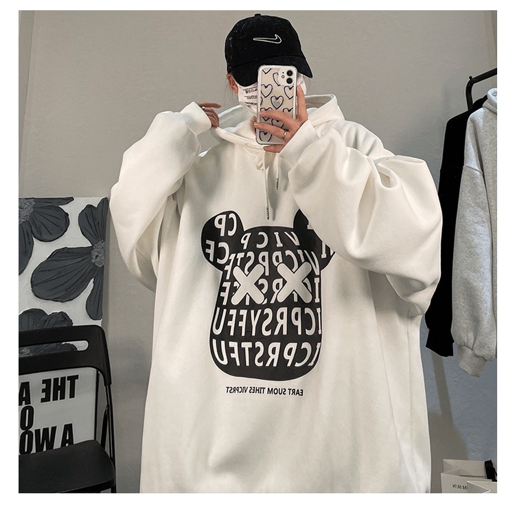 Áo Sweater Chuột RICK phong cách Ulzzang Hàn Quốc tay dài họa tiết in hình cá tính CoolZ C010 | BigBuy360 - bigbuy360.vn