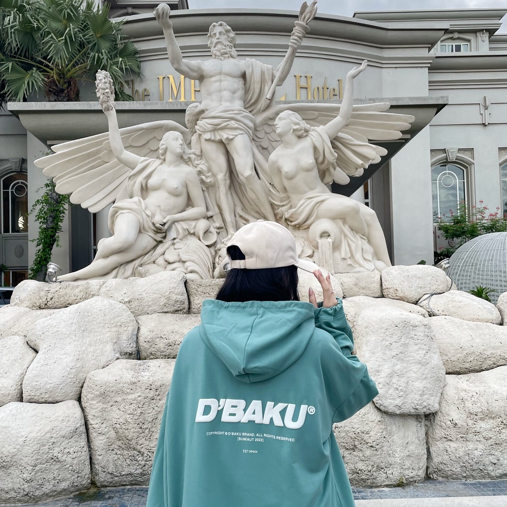 Áo khoác Hoodie dây rút D'BAKU SUM/AUT 2022 (Tặng kèm túi Tote)