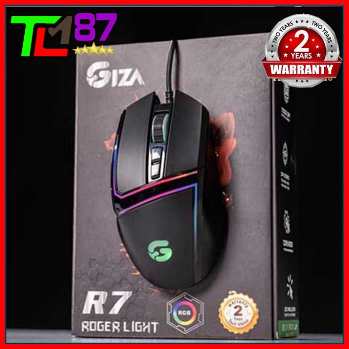 Chuột Gaming Chính Hãng Đèn LED 7 Màu RGB Có Dây VSPTech Giza R7 - Chuột Máy Vi Tính PC Laptop Mouse Chuyên Game