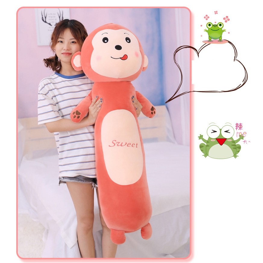 GỐI ÔM MINISO HÌNH THÚ (THỎ, ẾCH, KHỈ, SƯ TỬ) 90CM---&gt;100CM