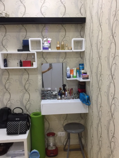 ✅ Bàn trang điểm treo tường mini đẹp 60cm BTD-5652 | BigBuy360 - bigbuy360.vn