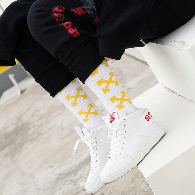 Vớ cổ bắp cao Off XXX Vàng TNL Store