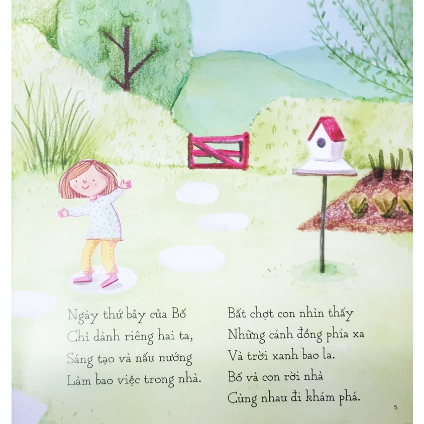 Sách tranh song ngữ Bố và con gái