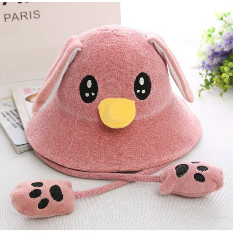 NÓN MŨ VỊT BÓP TAI KÊU CHIP CHIP CHO BÉ