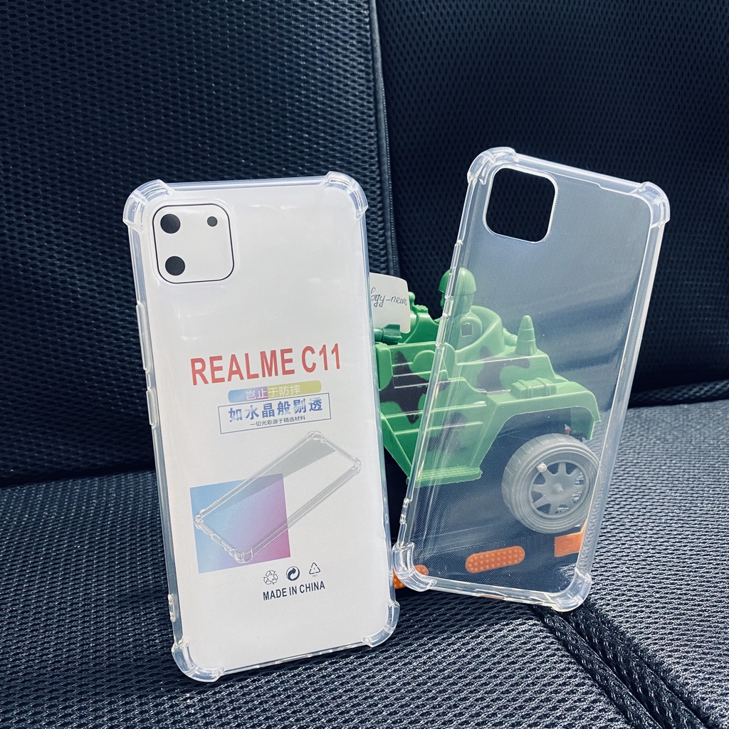 Ốp lưng chống sốc Realme C11 dẻo trong suốt cao cấp bo 4 góc chống va đập