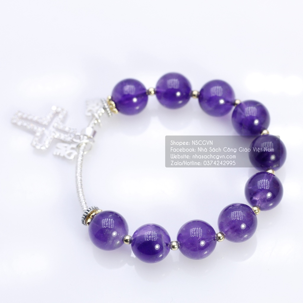 Vòng Mân Côi - Tràng hạt đeo tay S4 Quà tặng Công Giáo, GIÁNG SINH, Lễ quan thầy, sinh nhật