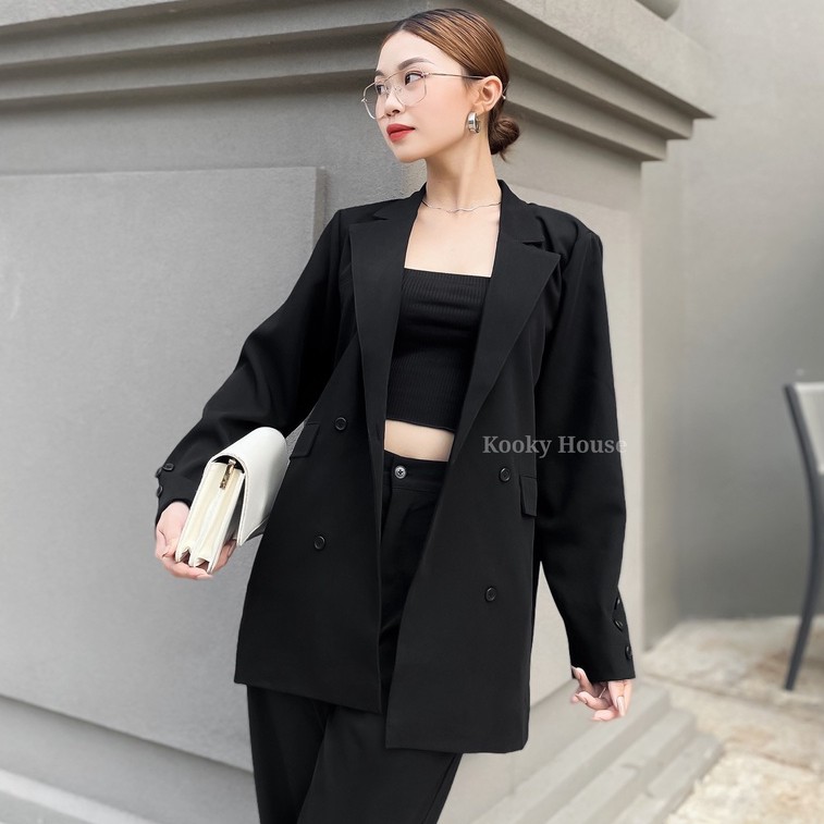 KOOKY HOUSE - KOOKY BLAZER - Áo Blazer được thiết kế và may 2 lớp kỹ thuật cao, đứng form