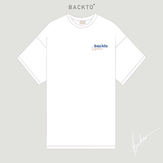 Áo thun backto signature - white