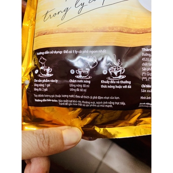 CÀ PHÊ VINACAFE SỮA ĐÁ 800g (40 gói x20g) COFFEE 3 TRONG 1 GÓI LỚN | BigBuy360 - bigbuy360.vn