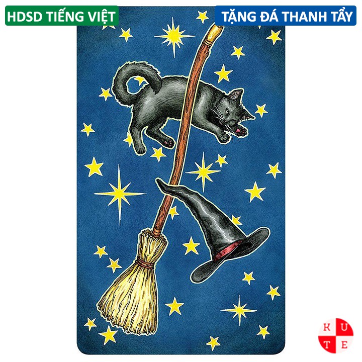 Bộ Bài Everyday Witch Tarot 78 Lá Bài Tặng Hướng Dẫn Tiếng Việt Và Đá Thanh Tẩy C17