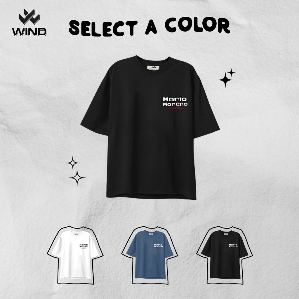 Áo phông tay lỡ unisex WIIS form rộng MARIO thời trang nam nữ oversize