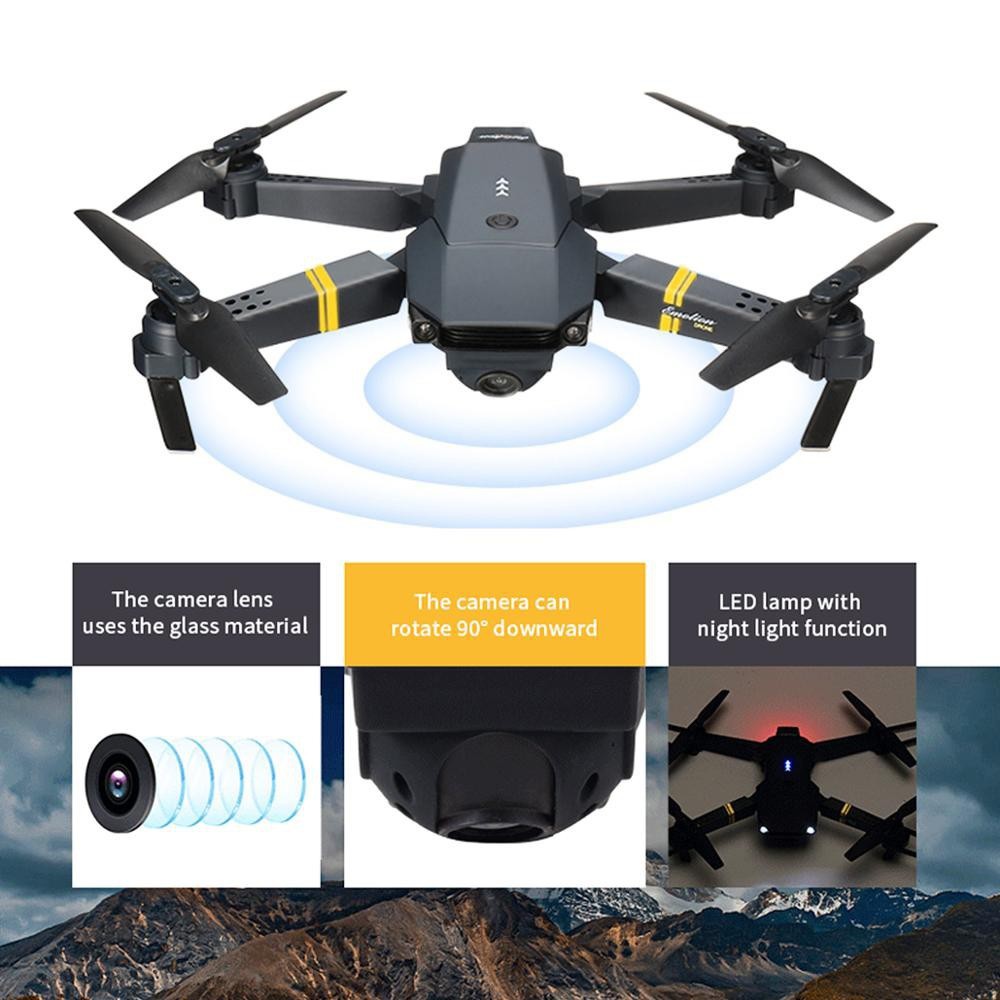 Flycam mini E58 , máy bay điều khiển từ xa có camera - flycam 4k - flycam mini giá rẻ