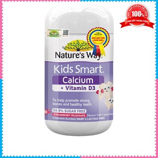 Nature's Way Kids Smart Calcium + Vitamin D3 Burstlets - Hỗ trợ phát triển chiều cao