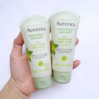 Tẩy tế bào chết da mặt Aveeno Positively Radiant 56.7g
