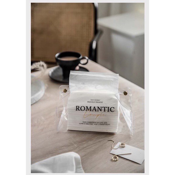 SẴN Hộp romantic trong suốt đựng đồ , đựng giấy ăn - tiện dụng phong cách châu âu