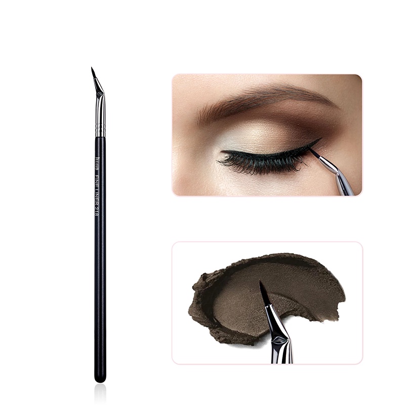 Cọ Kẻ Mắt/Lông Mày Thiết Kế 2 Trong 1 Đầu Cọ Nhôm Mềm Tiện Dụng