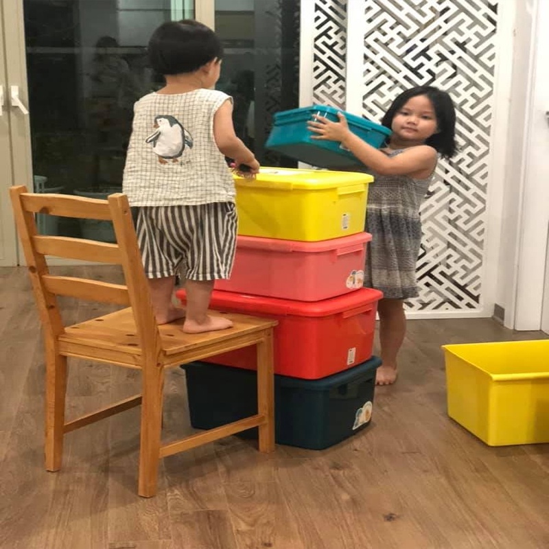 [ 3 size ] Thùng Đồ Chơi Cho Bé INOCHI Nhiều Màu Sắc