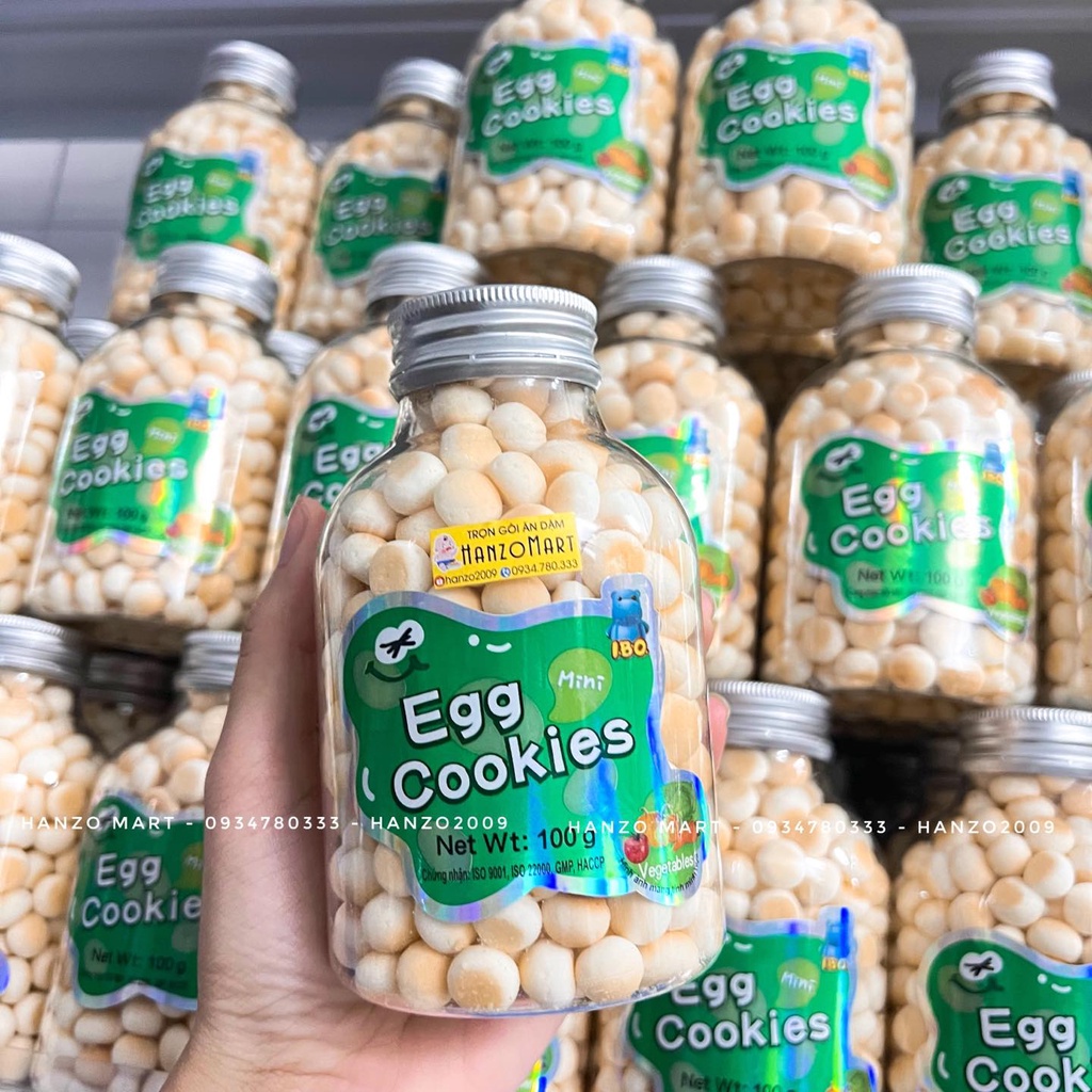 Bánh ăn dặm cho bé men trứng bi sữa rau củ / trái cây trứng IBO