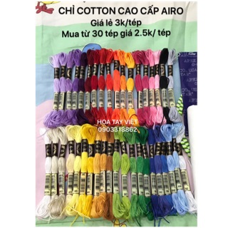 CHỈ THÊU COTTON CAO CẤP AIRO