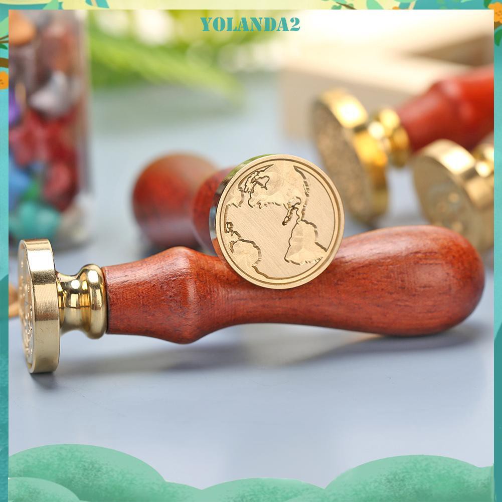 Con Dấu Tay Cầm Bằng Gỗ Phong Cách Retro