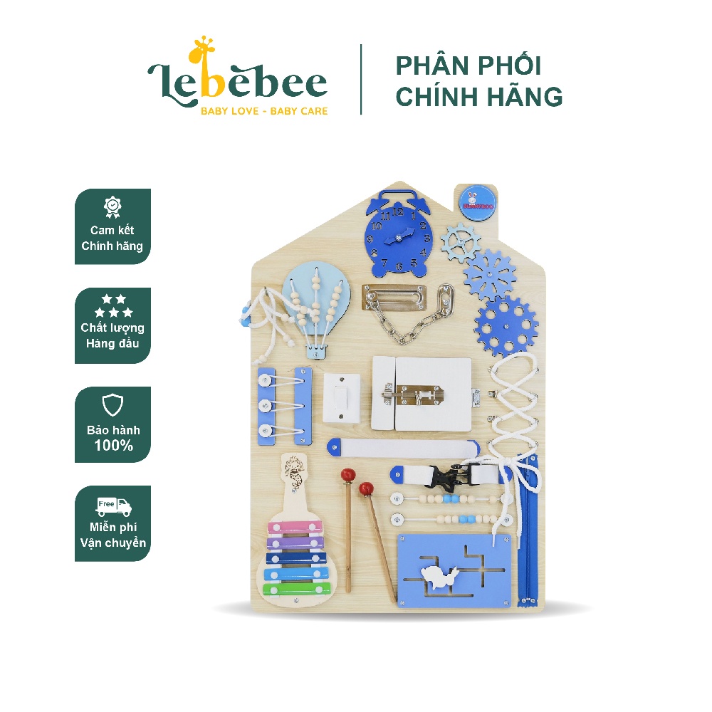 Đồ chơi kích thích phát triển kỹ năng Busy board ngôi nhà size lớn ( 39*59cm)