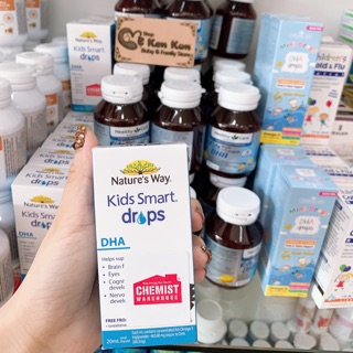 Dha cho bé kids smart dha drops của nature's way của Úc