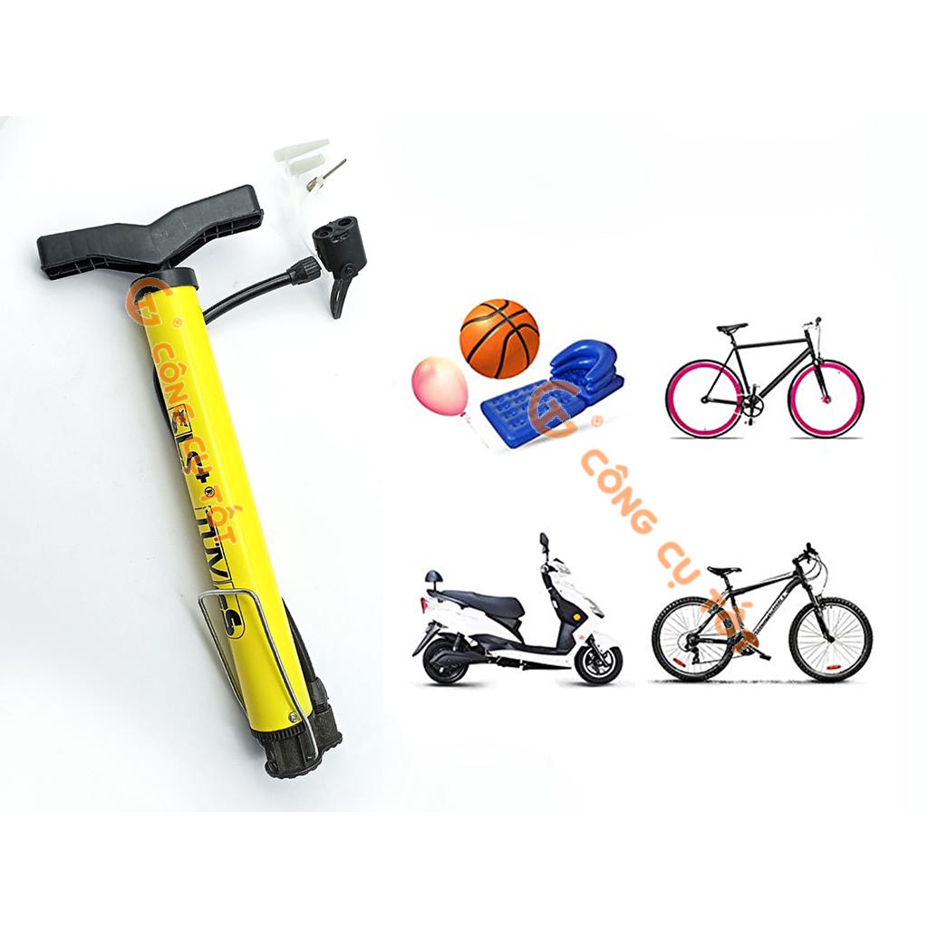 Bơm xe đạp, xe máy bằng tay dung tích 180cc LS+