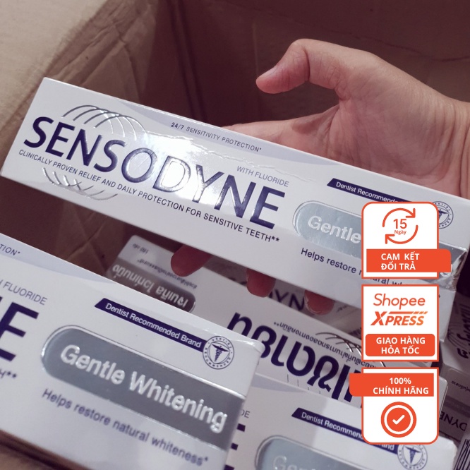 Kem Đánh Răng Sensodyne Gentle Whitening 160g Bảo Vệ Răng Ê Buốt