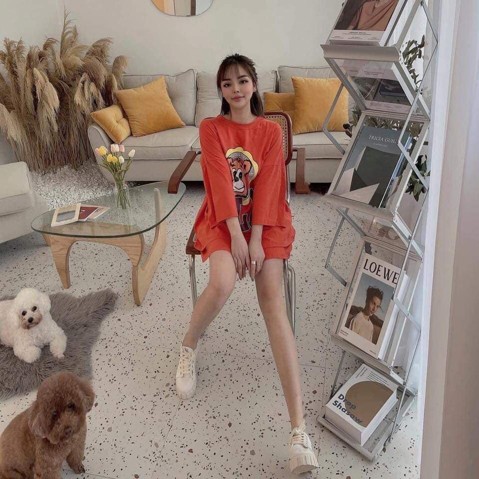 Đồ Bộ Đùi, Hàng Bao Đẹp, Thun Cotton 100%, Size 45kg đến 80kg vừa, PD154