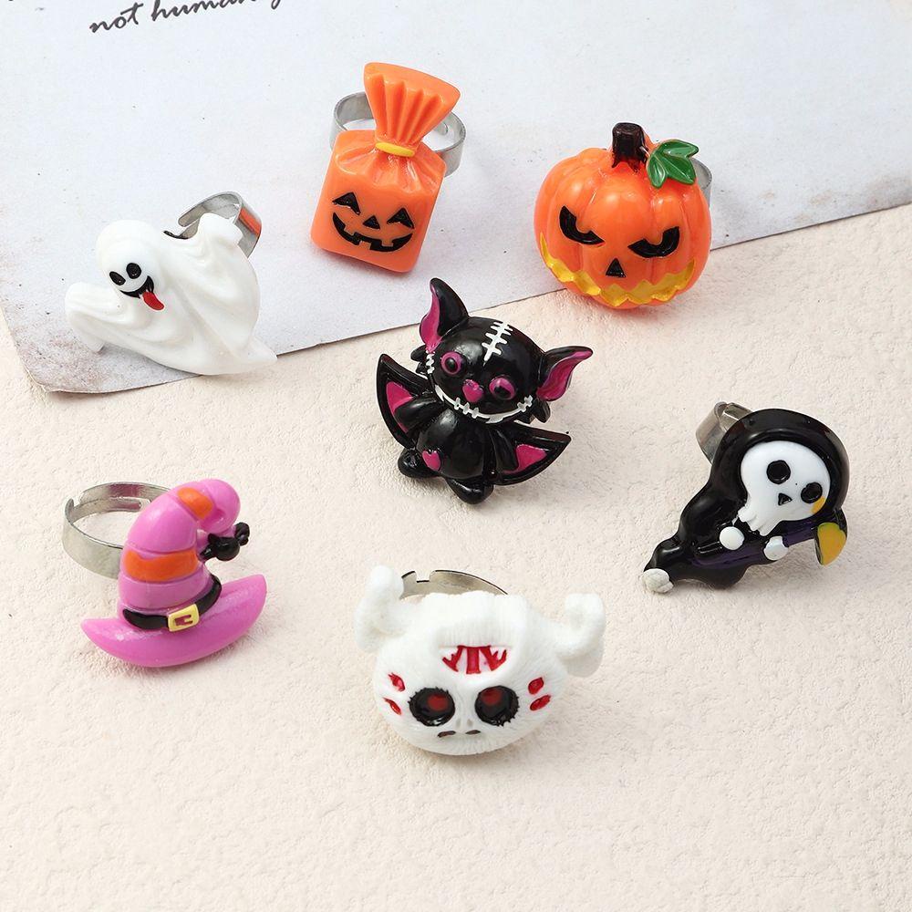 Norman Nhẫn Hở Hình Bí Ngô / Dơi / Ma Kiểu retro Cá Tính Cho Nữ Dịp halloween