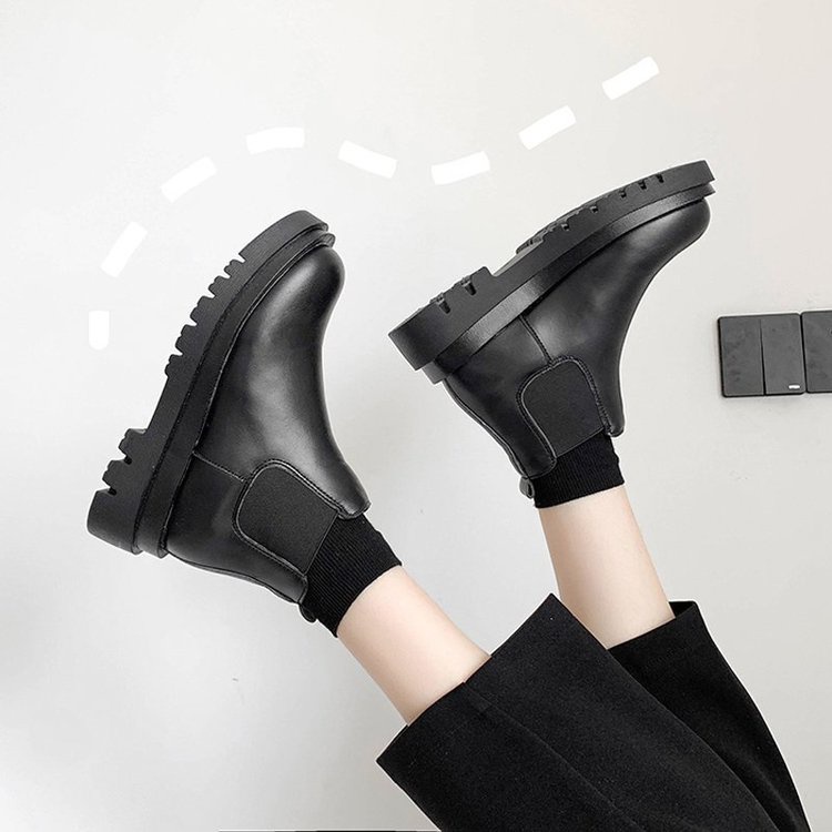 Giày boot cao gót cổ thấp co giãn thời trang cho nữ | BigBuy360 - bigbuy360.vn